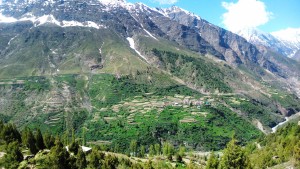 Keylong, vista panoramica dal sentiero per il Shashur Gompa.