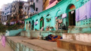 Varanasi, casette al Lal Ghat.