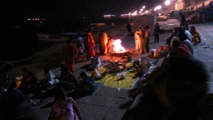 Varanasi, 24 febbraio 2017. La grande puja dei pellegrini del sud.