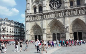 Paris, 23 luglio 2018.La Basilica di Notre Dame